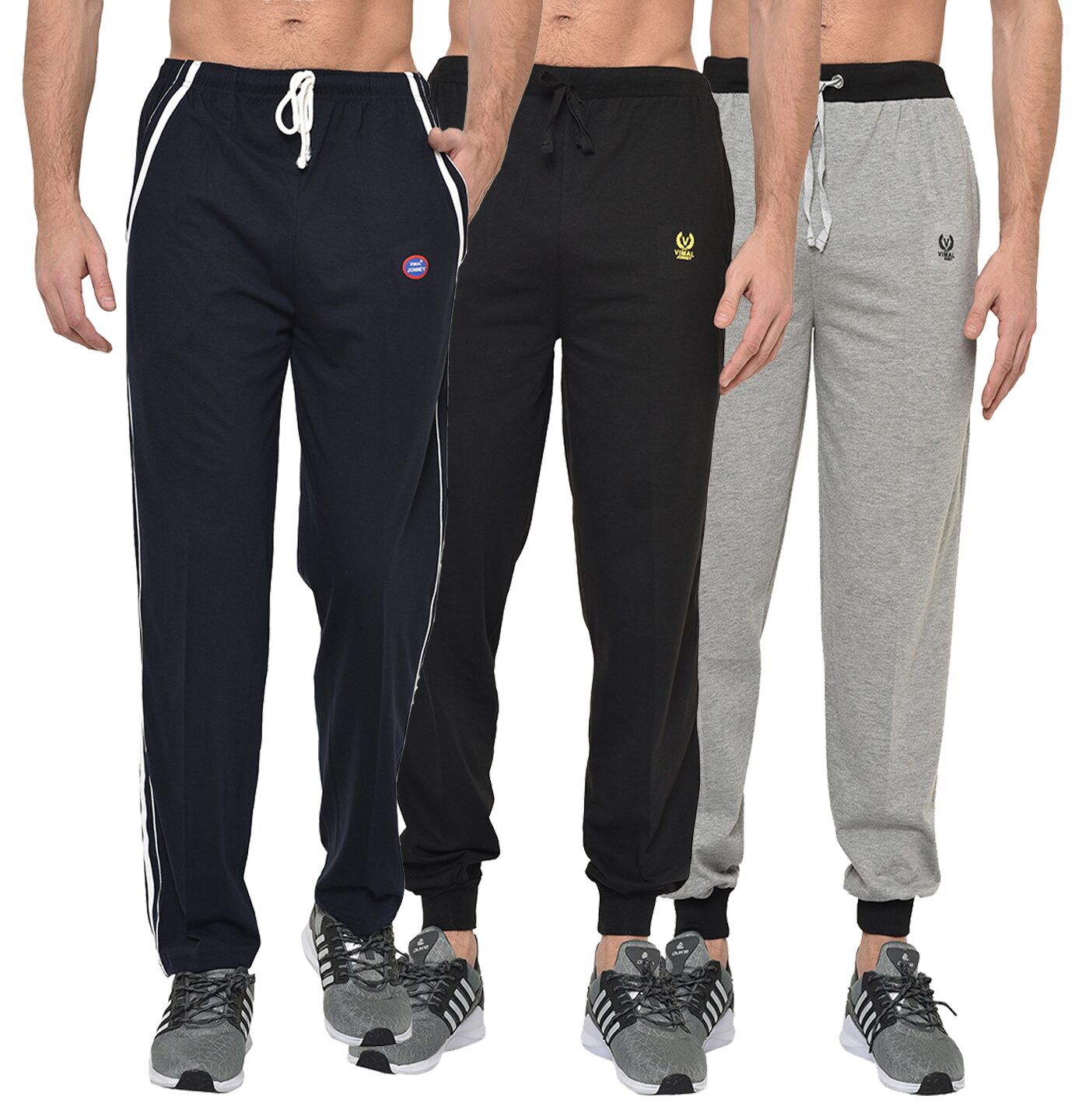 

VIMAL JONNEY Men Multi Solid Regular fit Track pants