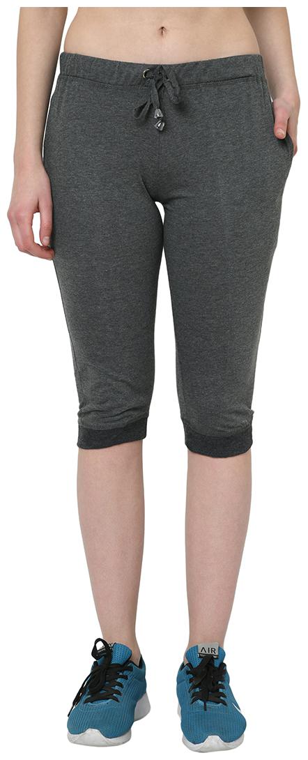 

VIMAL JONNEY Women Solid Regular capri - Grey