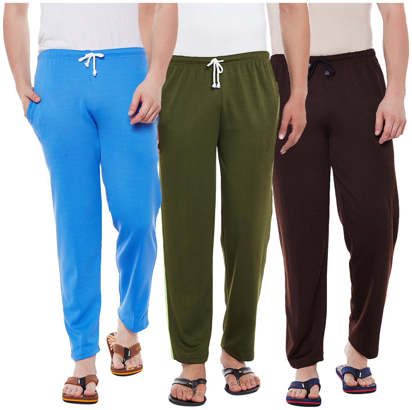 

Vimal Jonney Cotton Multicolor Trackpants For Men(Pack Of 3)