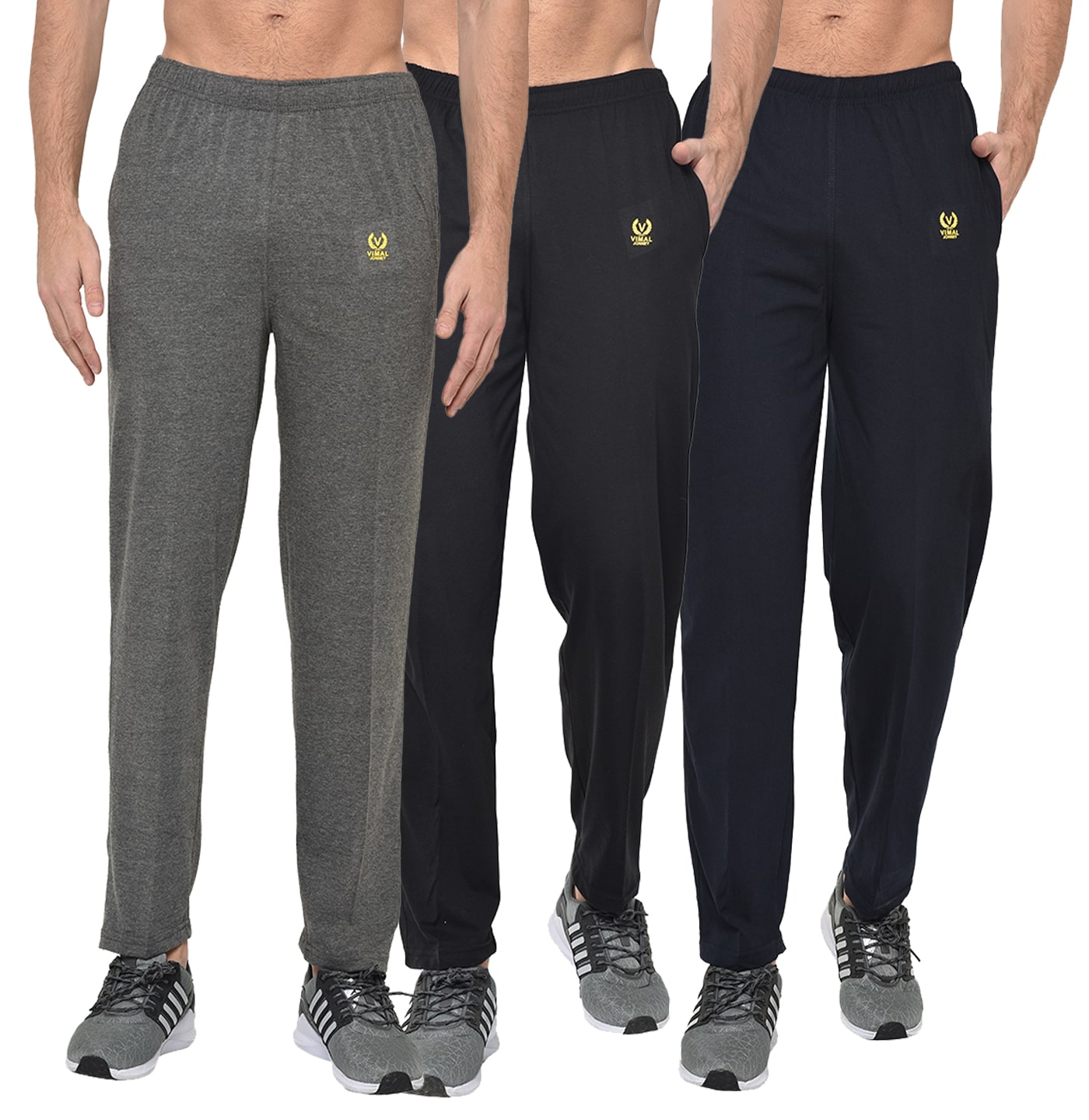 

VIMAL JONNEY Men Multi Solid Regular fit Track pants