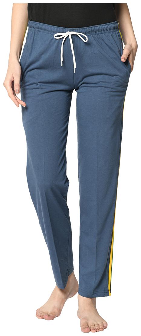 

Vimal Jonney Women Cotton Blend Solid Track Pants (Blue)