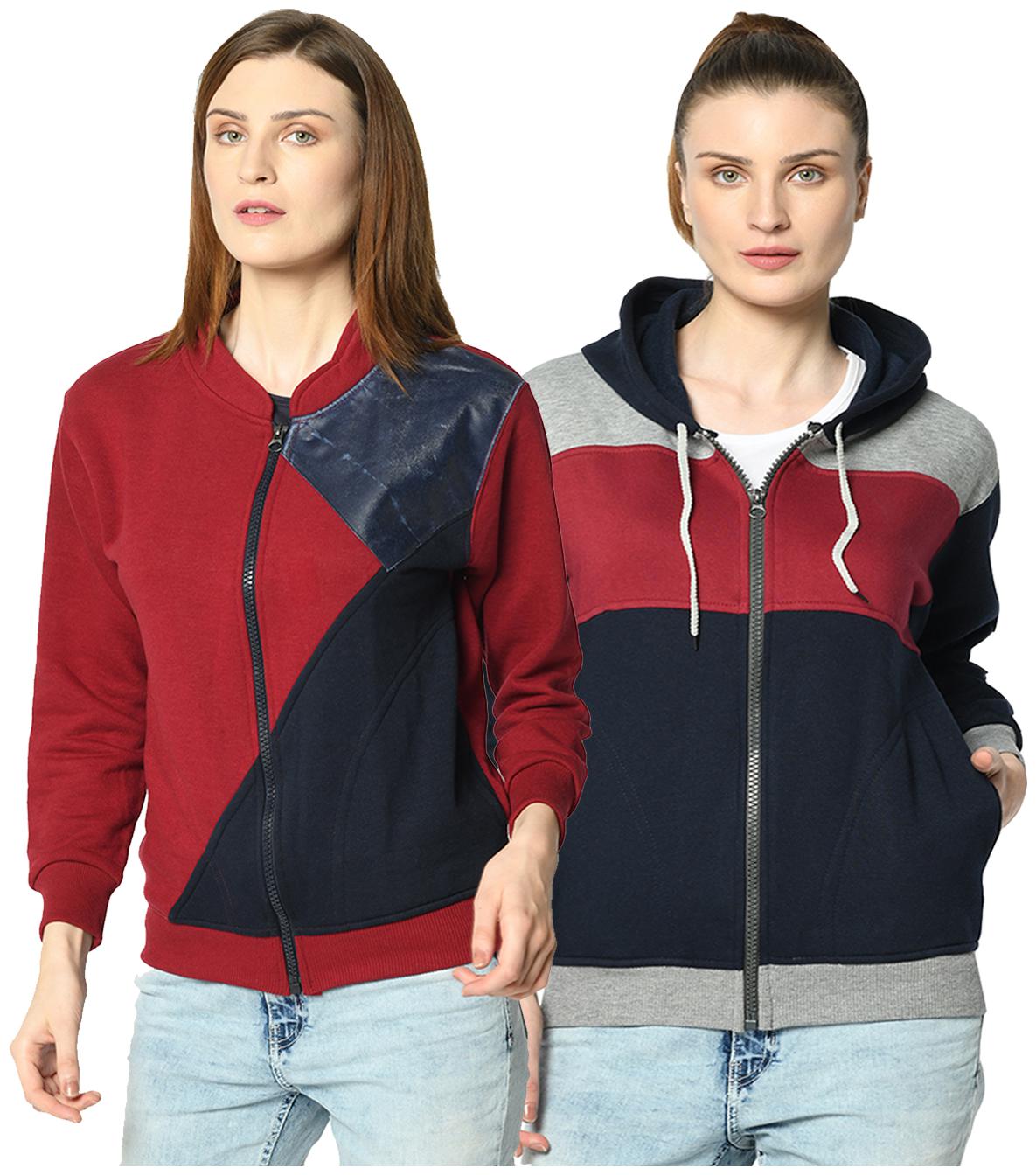 

VIMAL JONNEY Women Colourblocked Hoodie - Multi