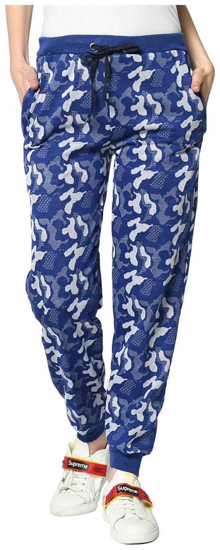 

Vimal Jonney Women Cotton Blend Camouflage Joggers (Blue)