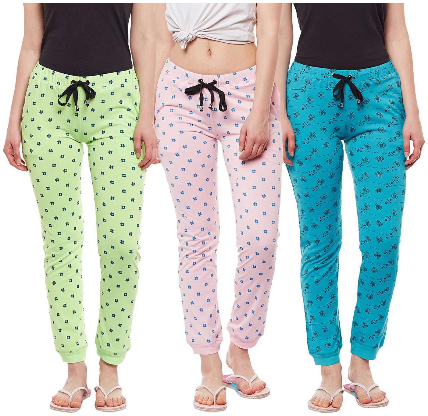 

VIMAL JONNEY Women Regular fit Cotton Printed Track pants - Multi