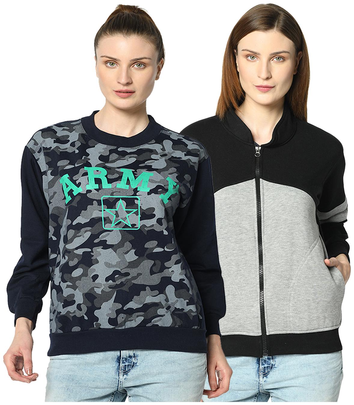 

VIMAL JONNEY Women Camouflage Sweatshirt - Multi