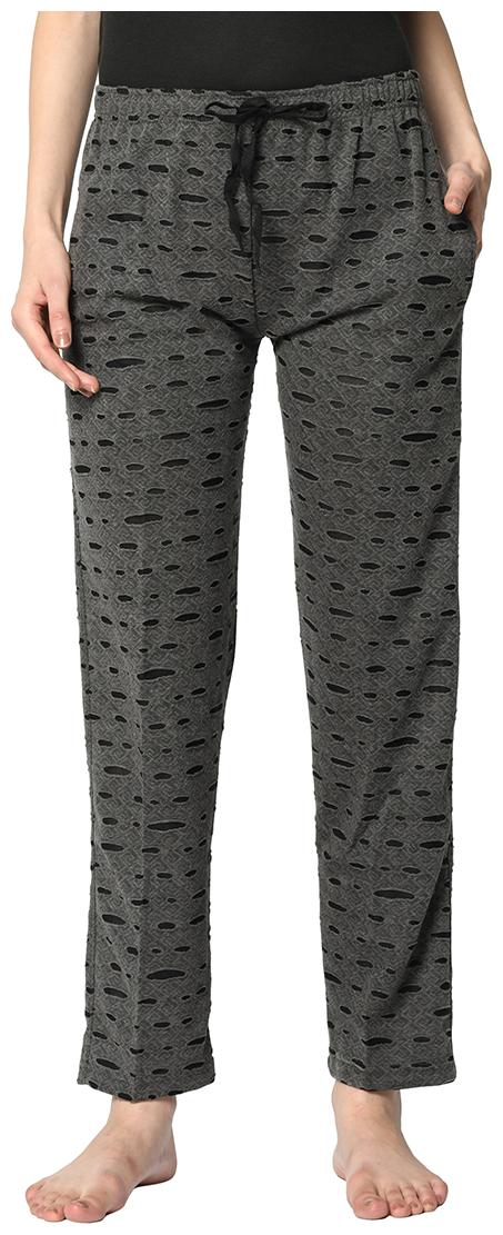

Vimal Jonney Women Cotton Blend Self Design Track Pants (Black)