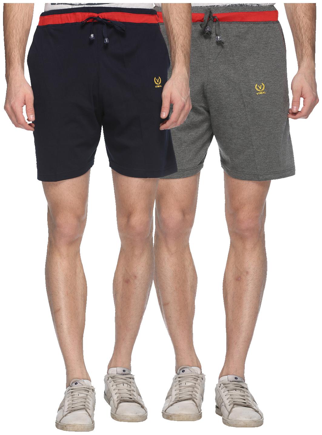 

VIMAL JONNEY Men Black Regular Fit Regular Shorts