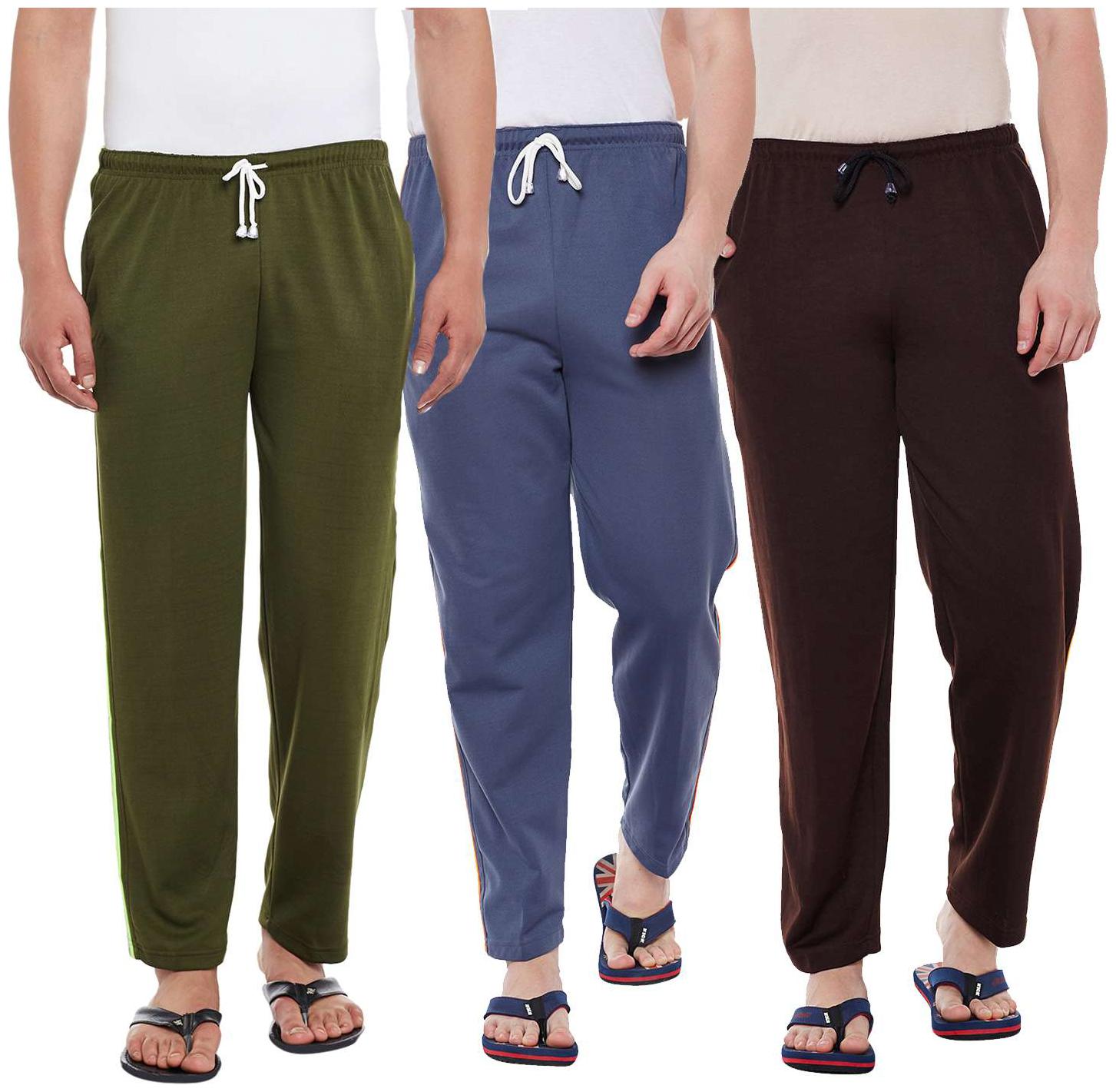

Vimal Jonney Cotton Multicolor Trackpants For Men(Pack Of 3)