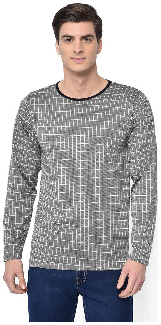 

VIMAL JONNEY Men Grey Regular fit Cotton Blend Round neck T-Shirt - Pack Of 1