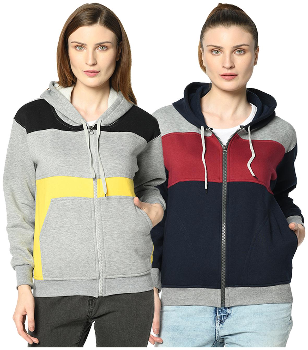 

VIMAL JONNEY Women Colourblocked Hoodie - Multi
