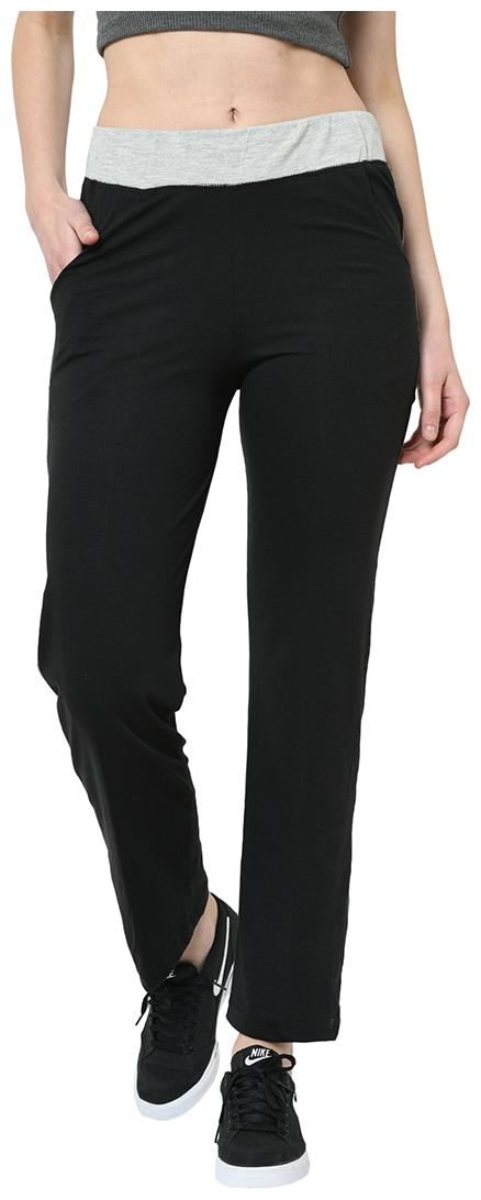 

Vimal Jonney Cotton Blended Regular Fit Black Track Pant For Women s