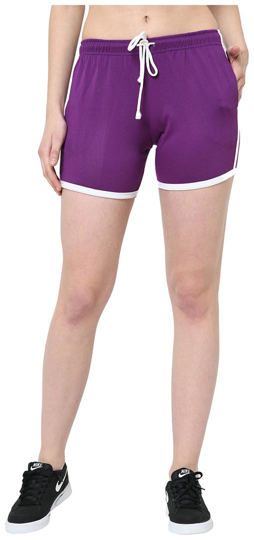 

VIMAL JONNEY Women Solid Regular shorts - Purple