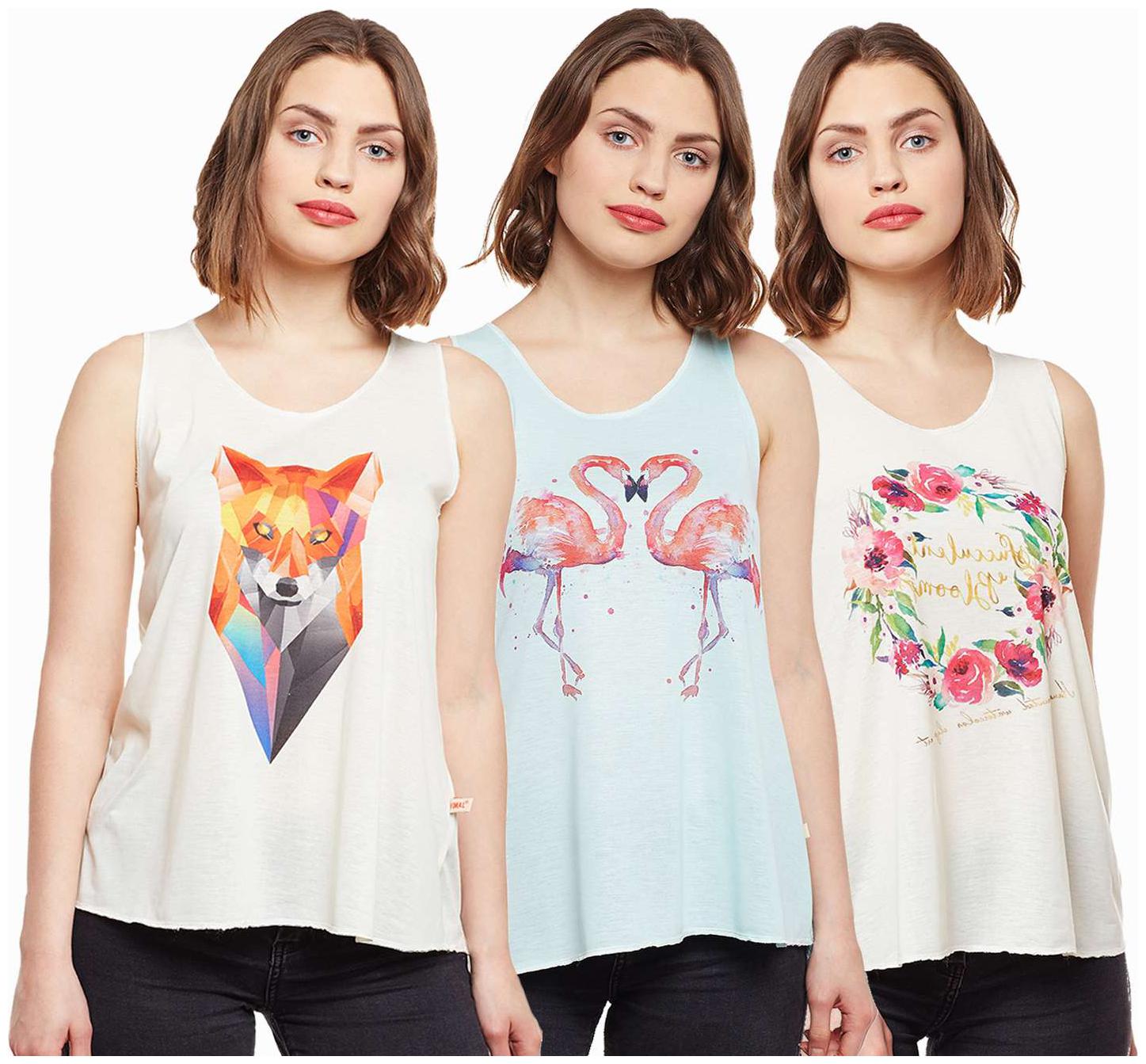 

VIMAL JONNEY Women Printed Regular top - Multi