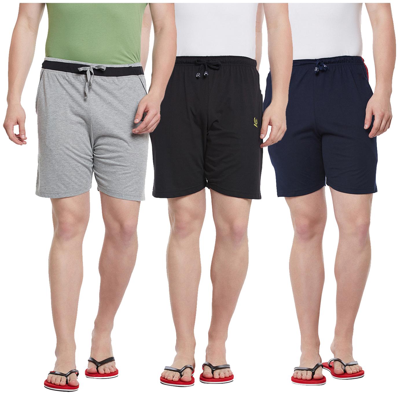 

VIMAL JONNEY Men Black Regular Fit Regular Shorts