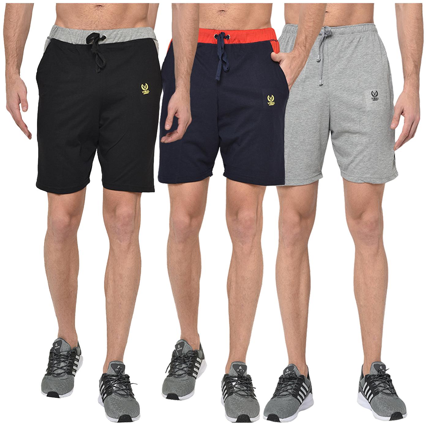 

VIMAL JONNEY Men Multi Regular Fit Regular Shorts
