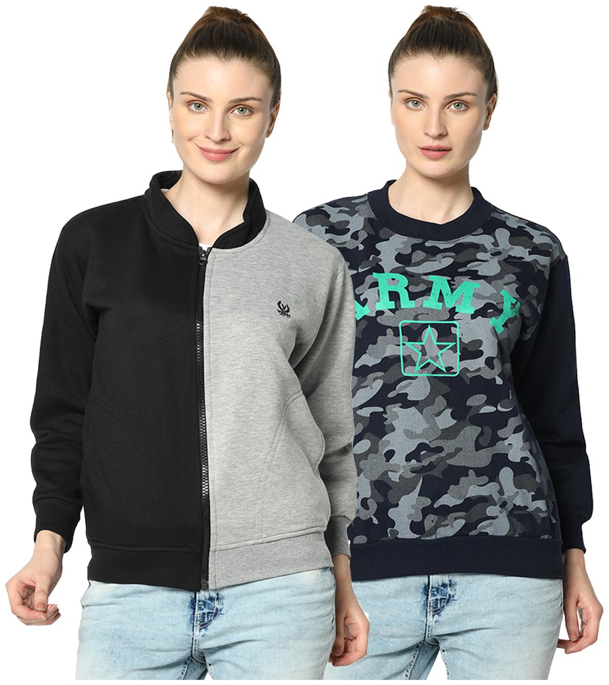 

VIMAL JONNEY Women Camouflage Sweatshirt - Multi