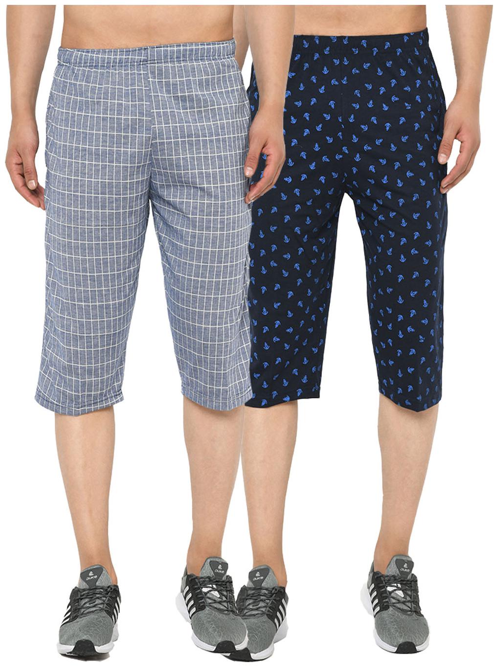 

VIMAL JONNEY Men Blue Navy Blue Regular Fit Regular Shorts