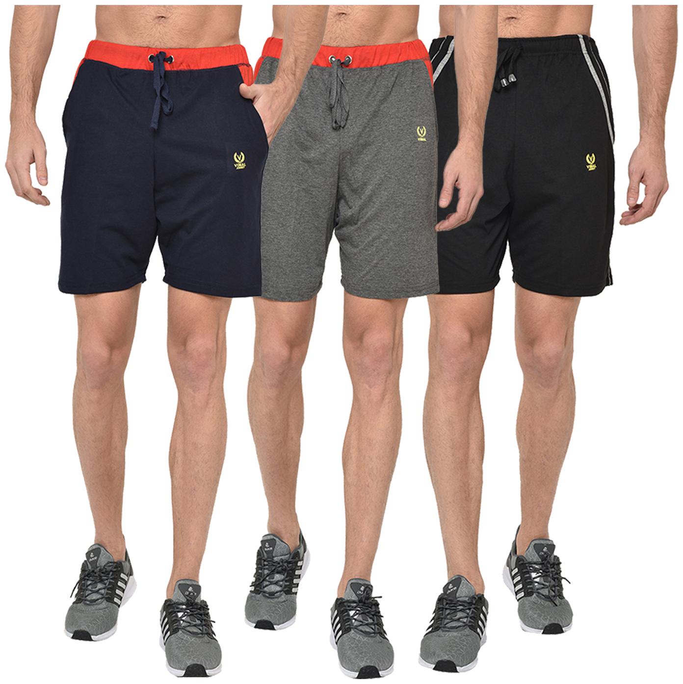 

VIMAL JONNEY Men Multi Regular Fit Regular Shorts