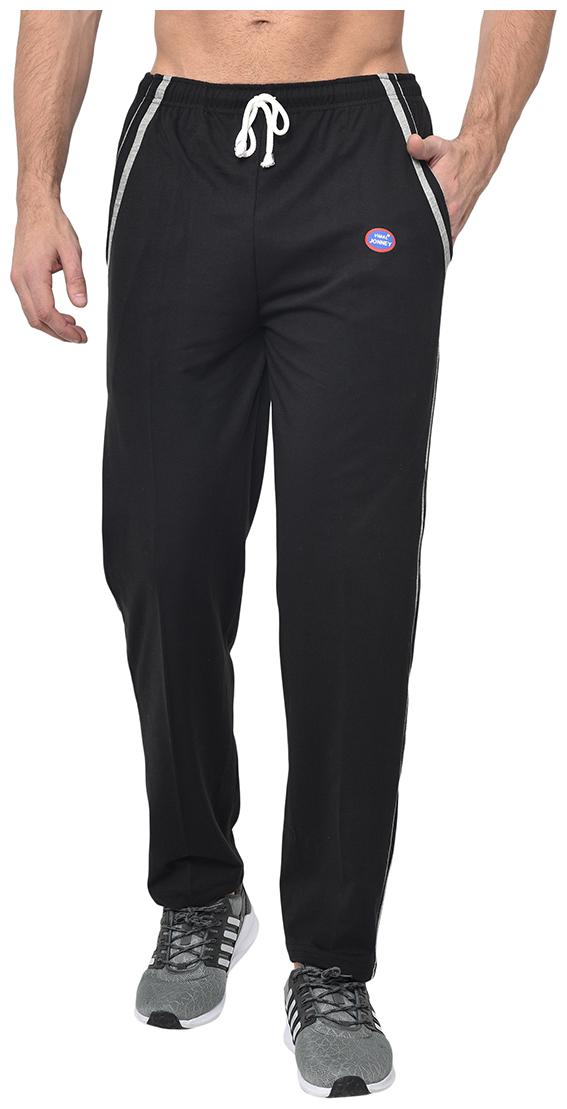 

VIMAL JONNEY Men Black Solid Regular fit Track pants