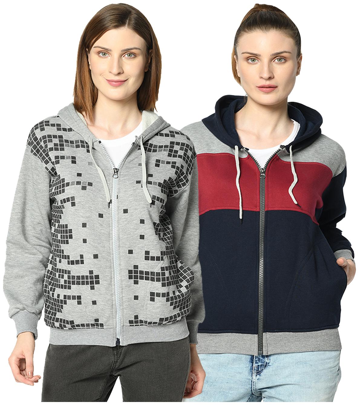 

VIMAL JONNEY Women Printed Hoodie - Multi