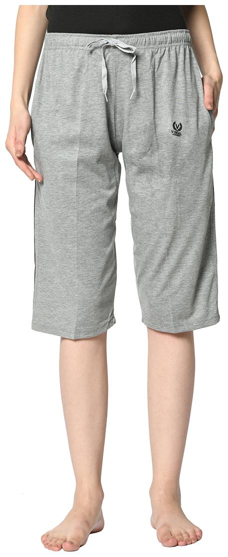 

VIMAL JONNEY Women Solid Regular shorts - Silver