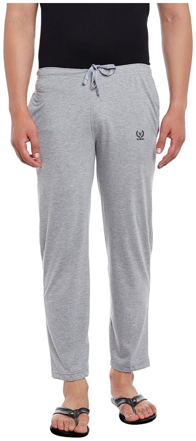 

VIMAL JONNEY Men Grey Solid Regular fit Track pants