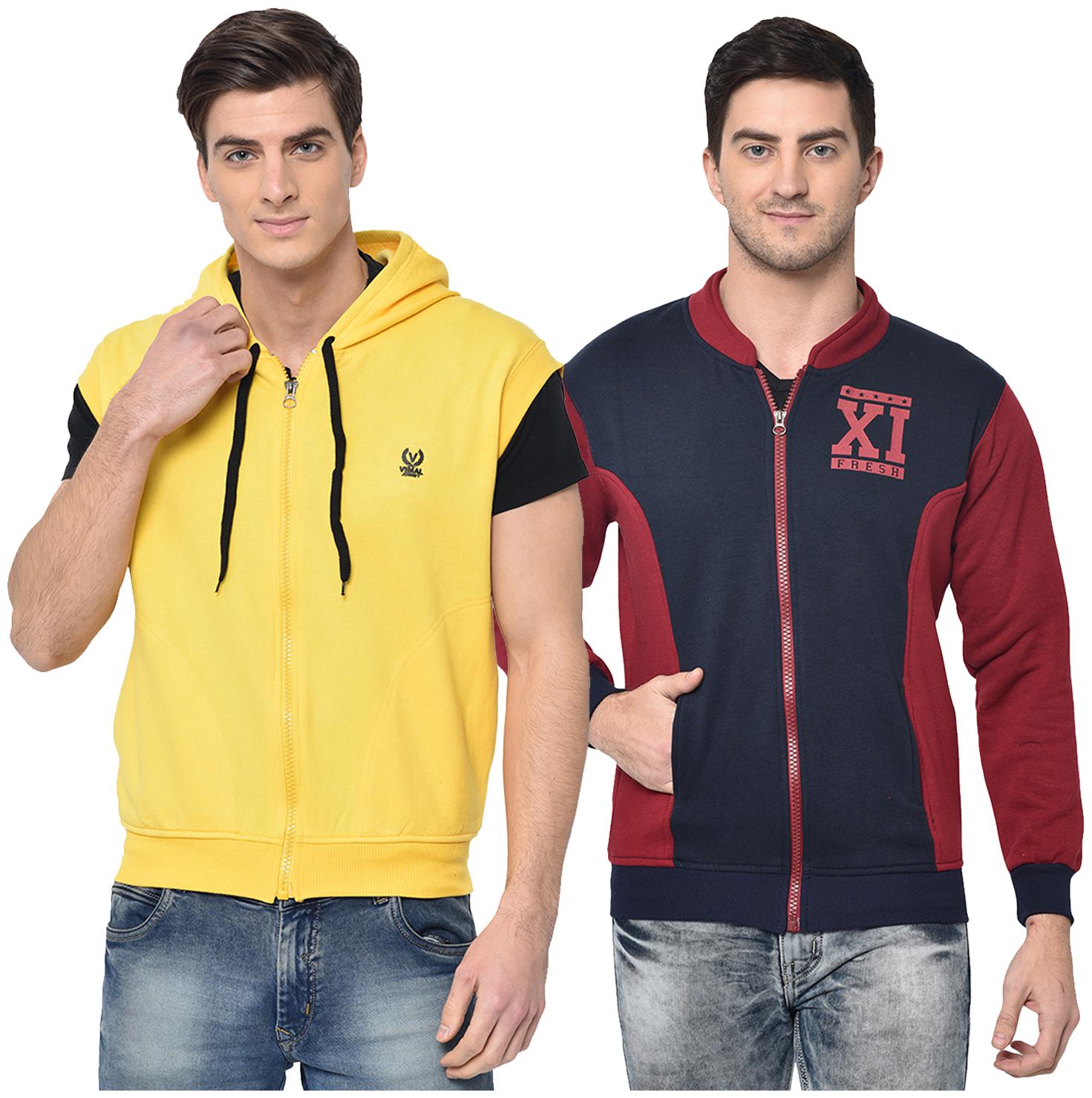 

VIMAL JONNEY Men Multi Hooded Hoodie