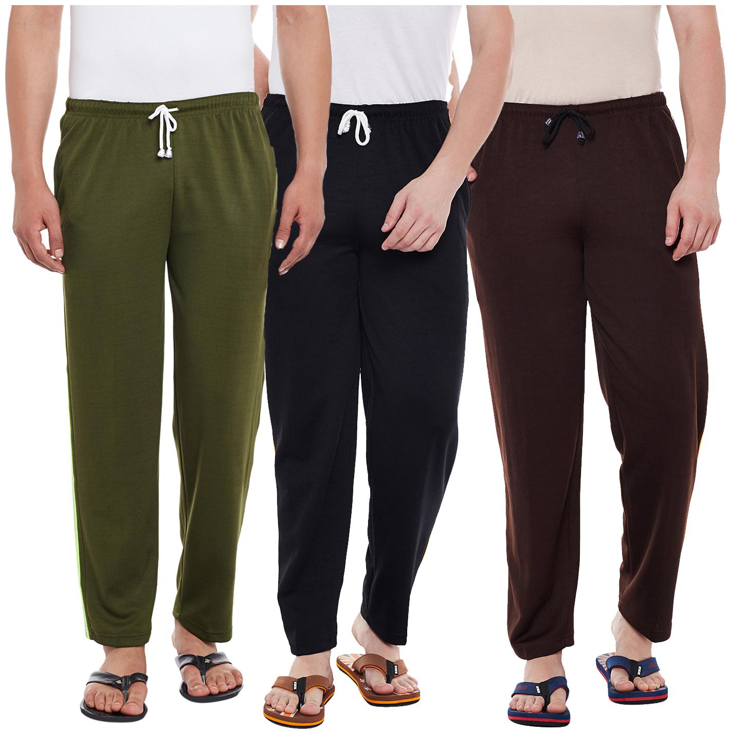 

Vimal Jonney Cotton Multicolor Trackpants For Men(Pack Of 3)