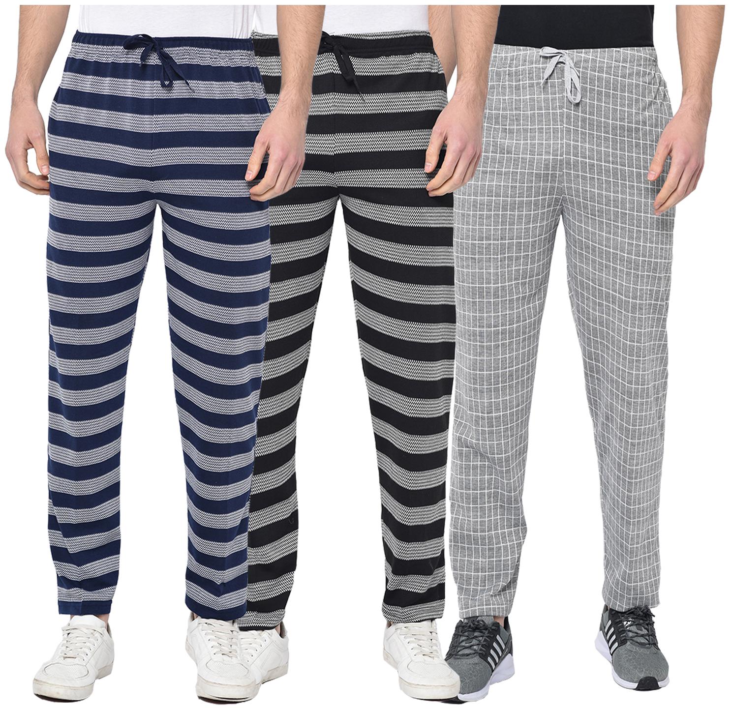 

VIMAL JONNEY Men Multi Striped Regular fit Track pants