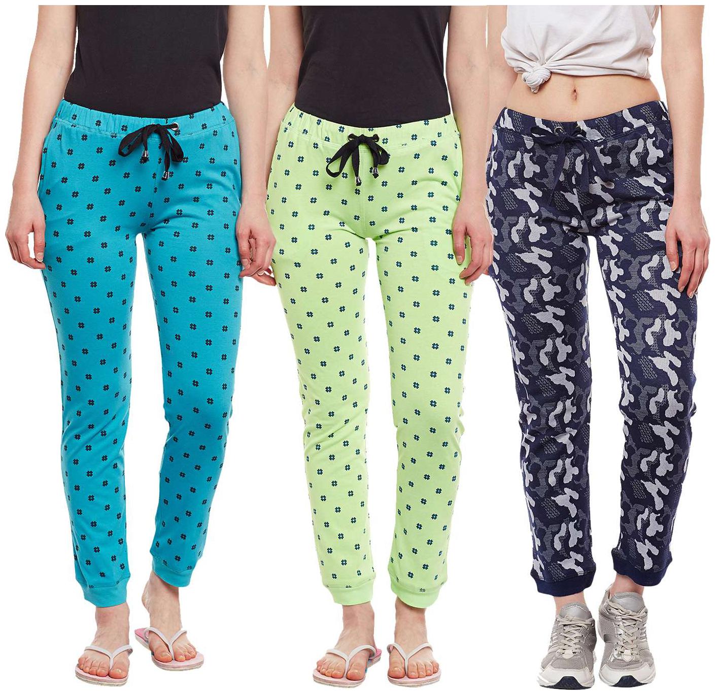 

VIMAL JONNEY Women Regular fit Cotton Printed Track pants - Multi