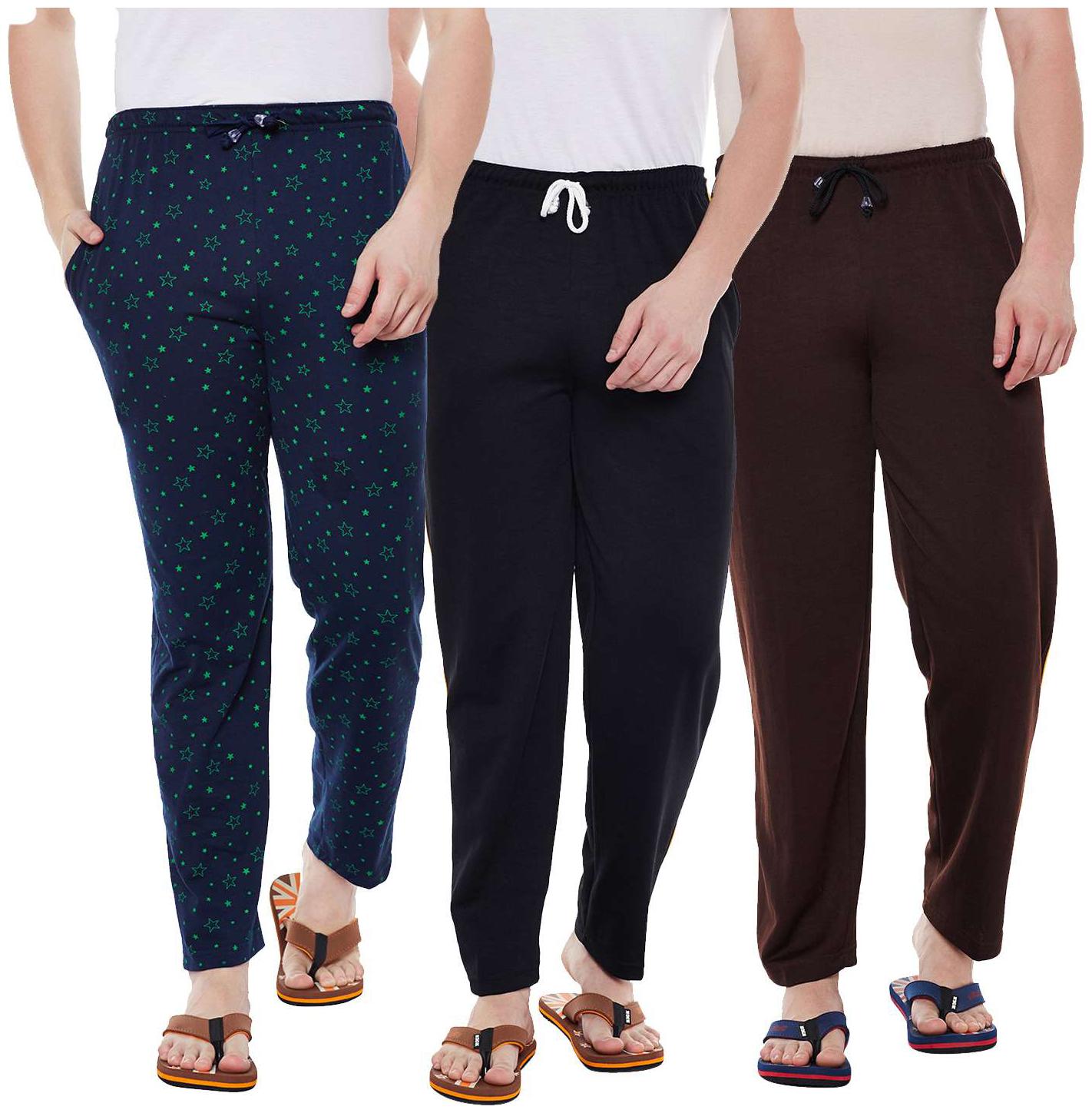 

Vimal Jonney Cotton Multicolor Trackpants For Men(Pack Of 3)