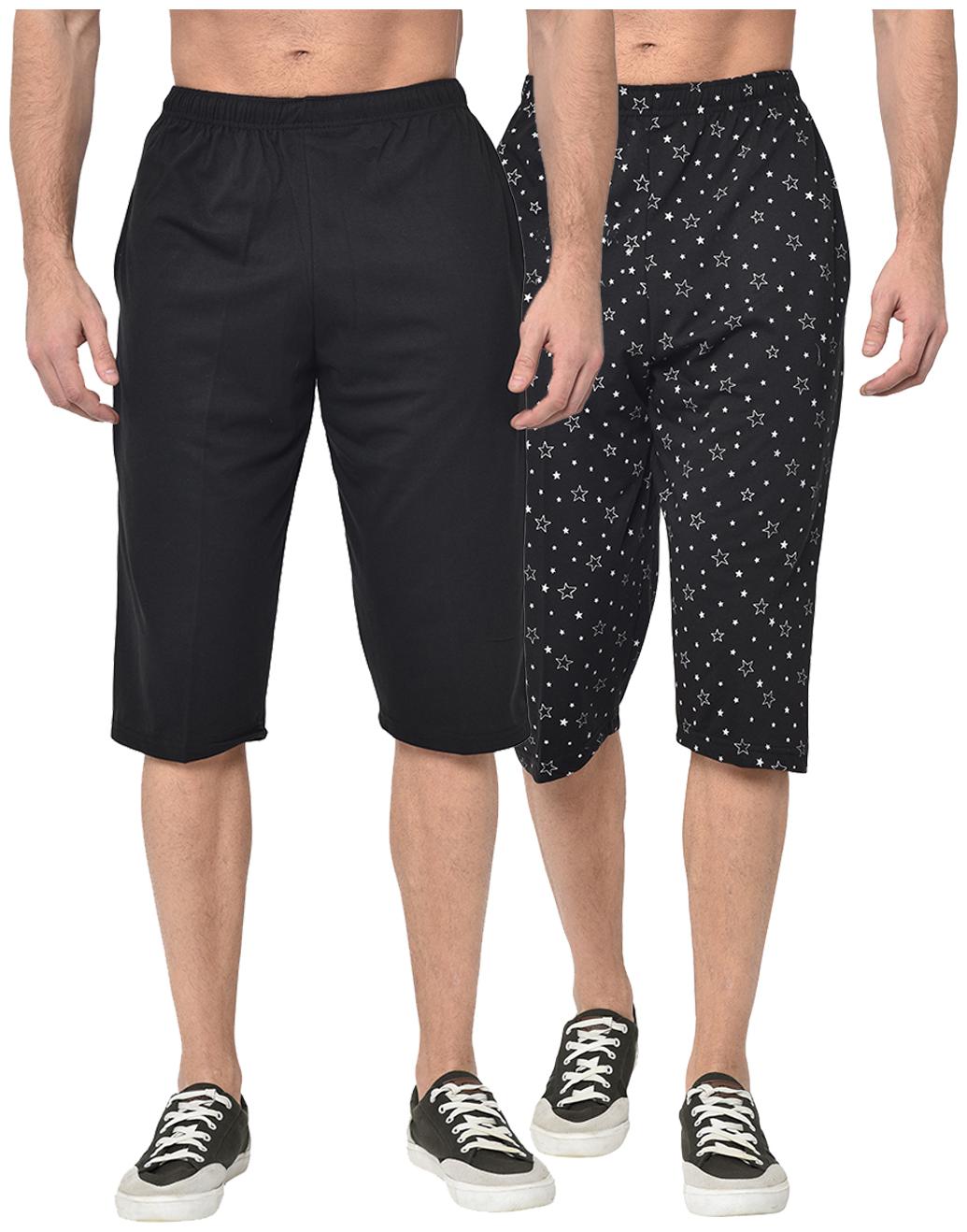

VIMAL JONNEY Men Black Regular Fit Regular Shorts