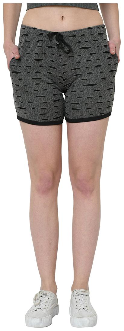 

VIMAL JONNEY Women Self design Regular shorts - Grey