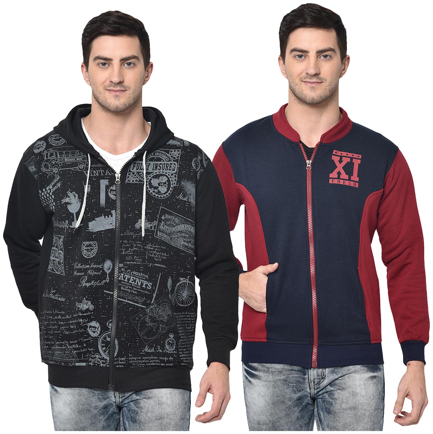 

VIMAL JONNEY Men Multi Hooded Hoodie