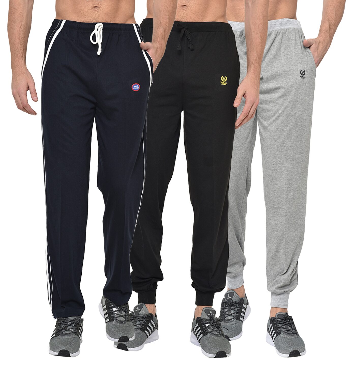 

VIMAL JONNEY Men Multi Solid Regular fit Track pants