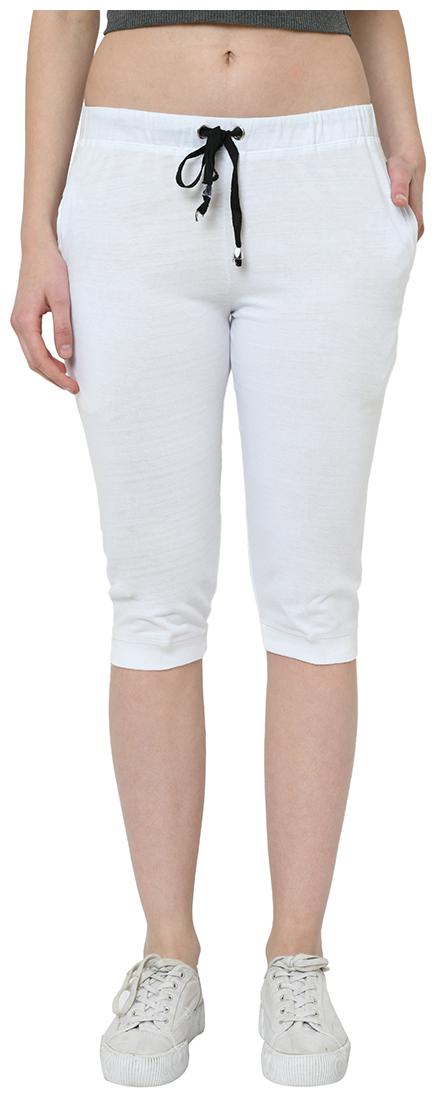 

VIMAL JONNEY Women Solid Regular capri - White