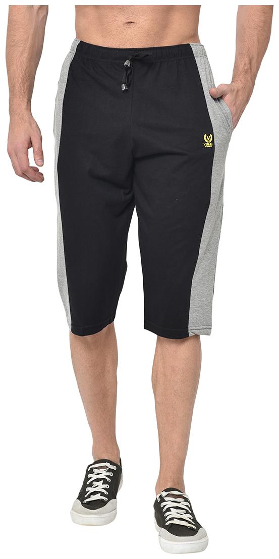 

VIMAL JONNEY Men Black Regular Fit Regular Shorts