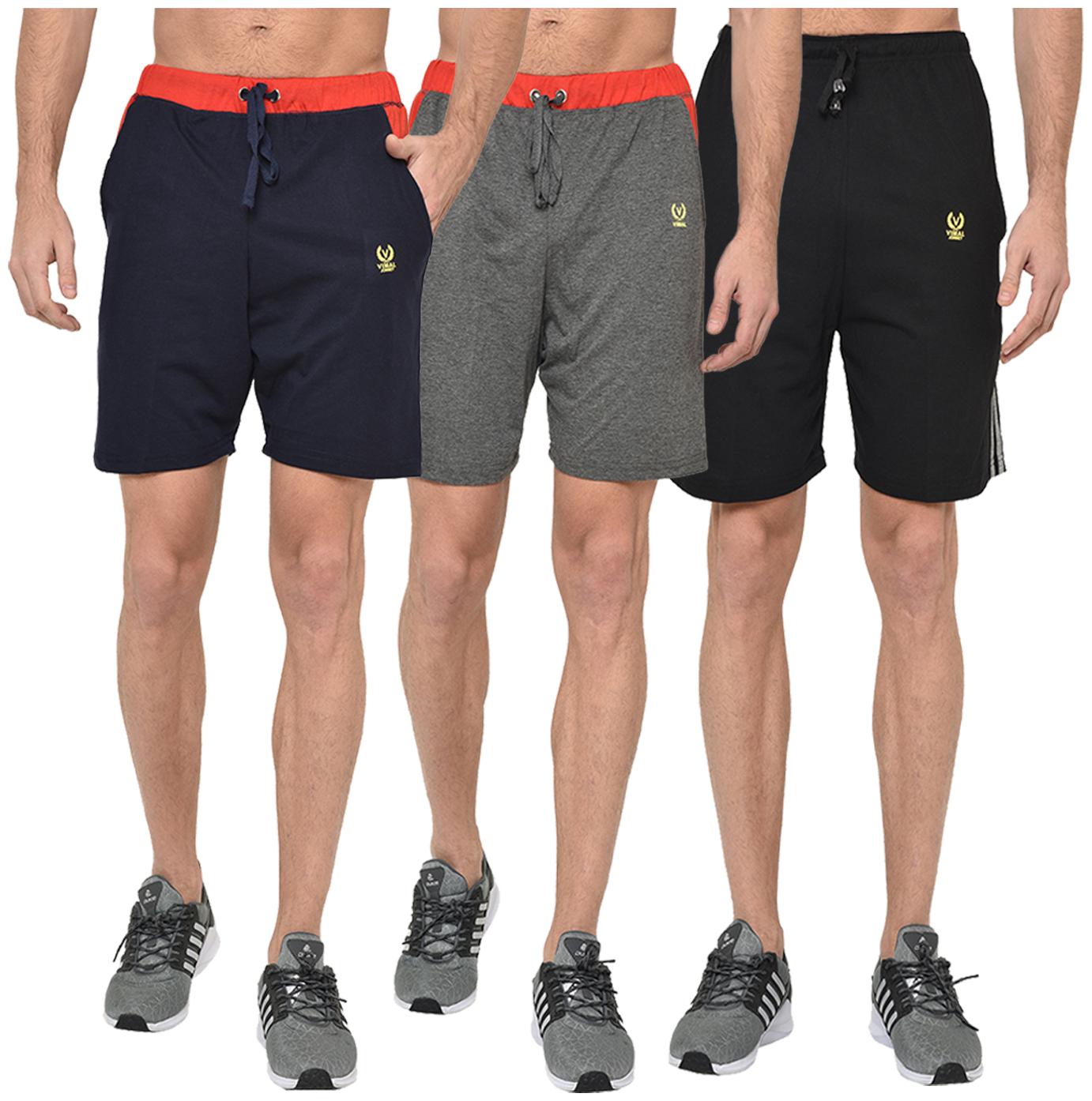 

VIMAL JONNEY Men Multi Regular Fit Regular Shorts