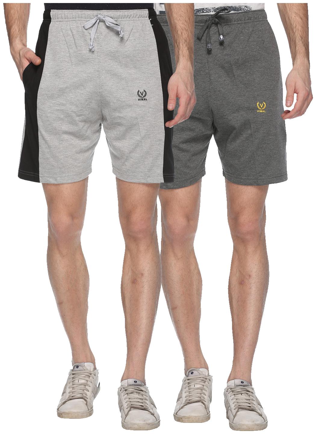 

VIMAL JONNEY Men Black Regular Fit Regular Shorts