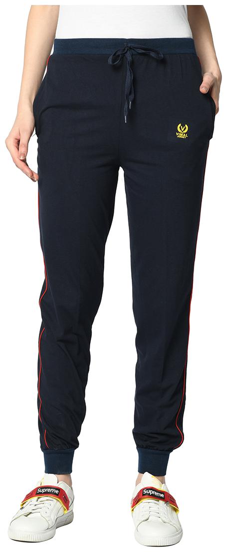 

VIMAL JONNEY Women s Regular Fit Cotton Joggers Blue