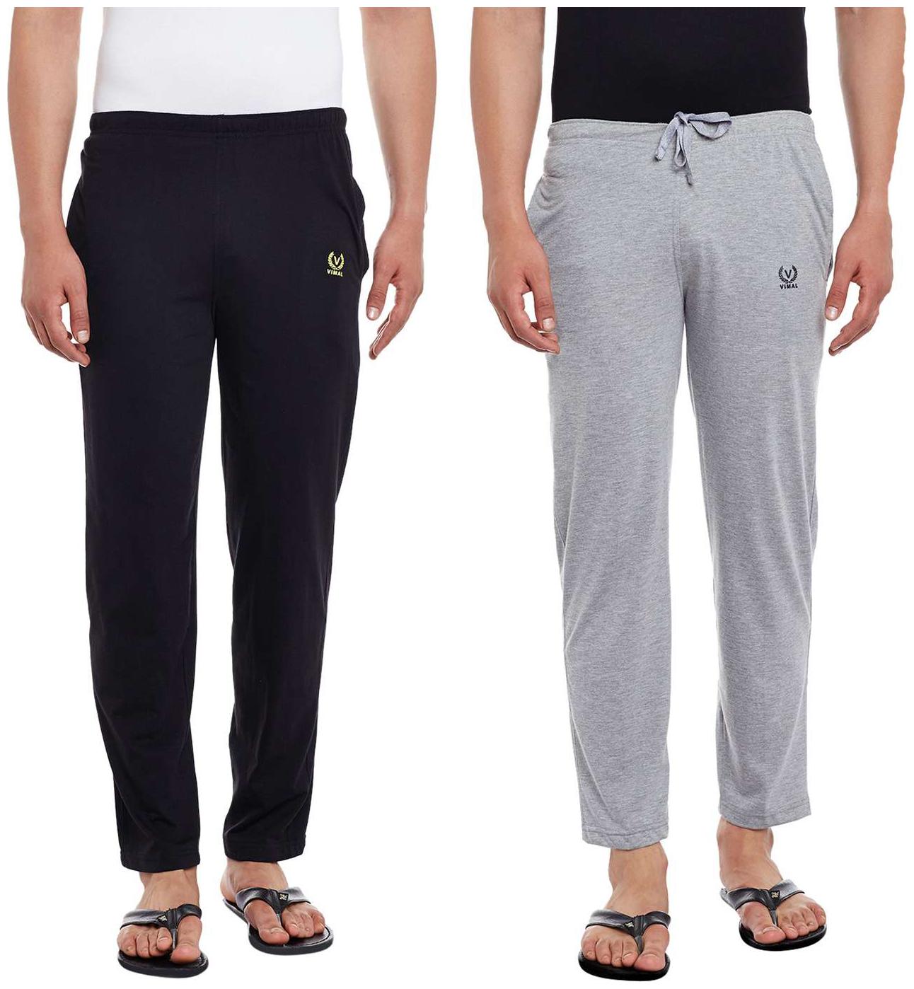 

Vimal Jonney Cotton Multicolor Trackpants For Men(Pack Of 2)