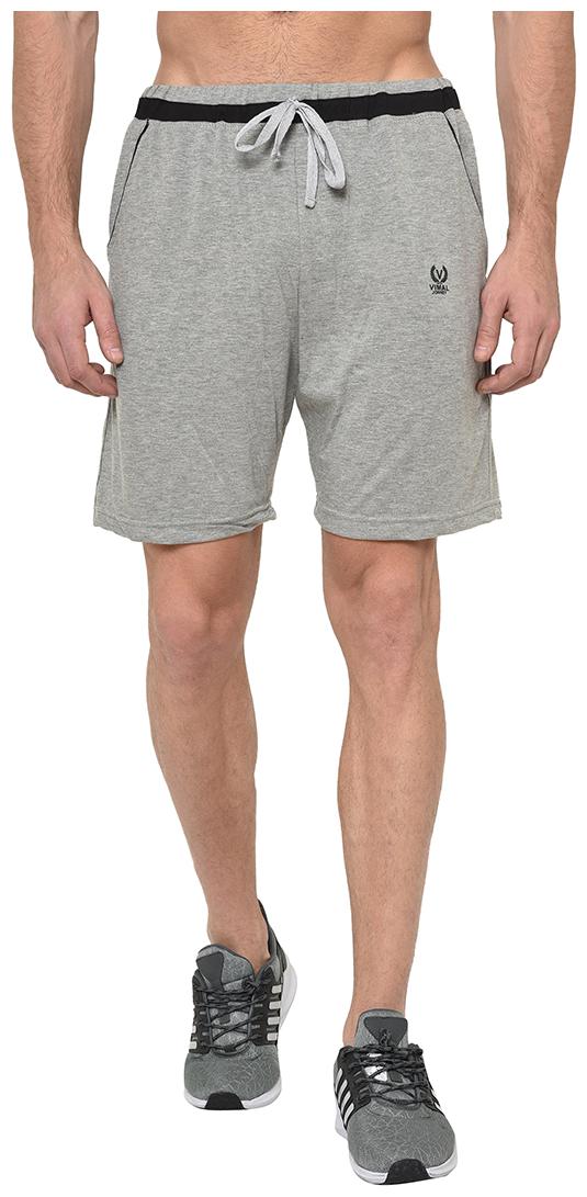 

VIMAL JONNEY Men Grey Regular Fit Regular Shorts