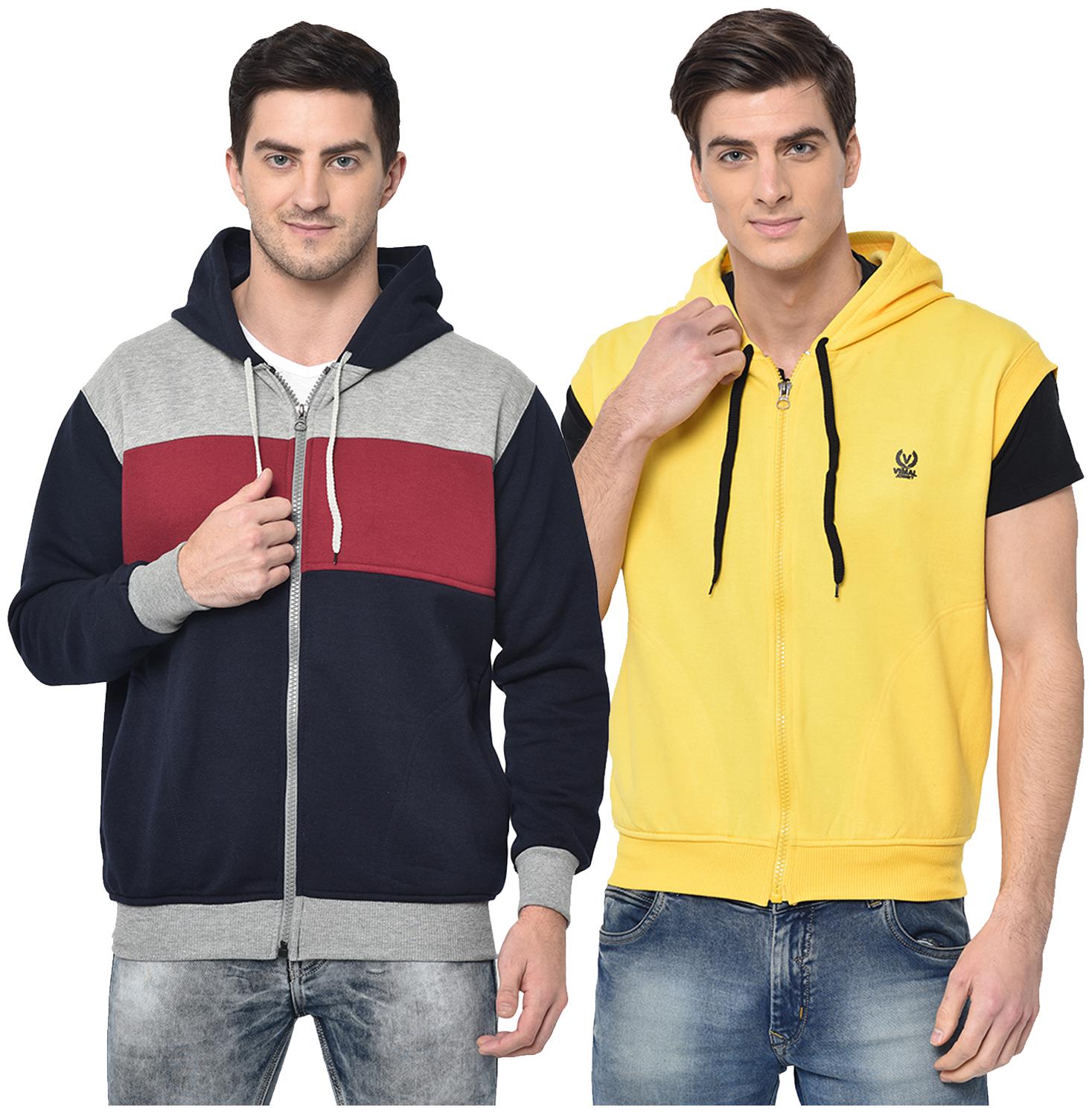 

VIMAL JONNEY Men Multi Hooded Hoodie