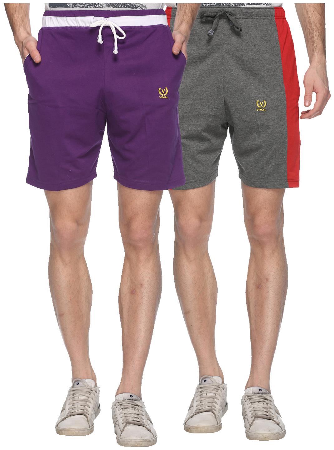 

VIMAL JONNEY Men Black Regular Fit Regular Shorts