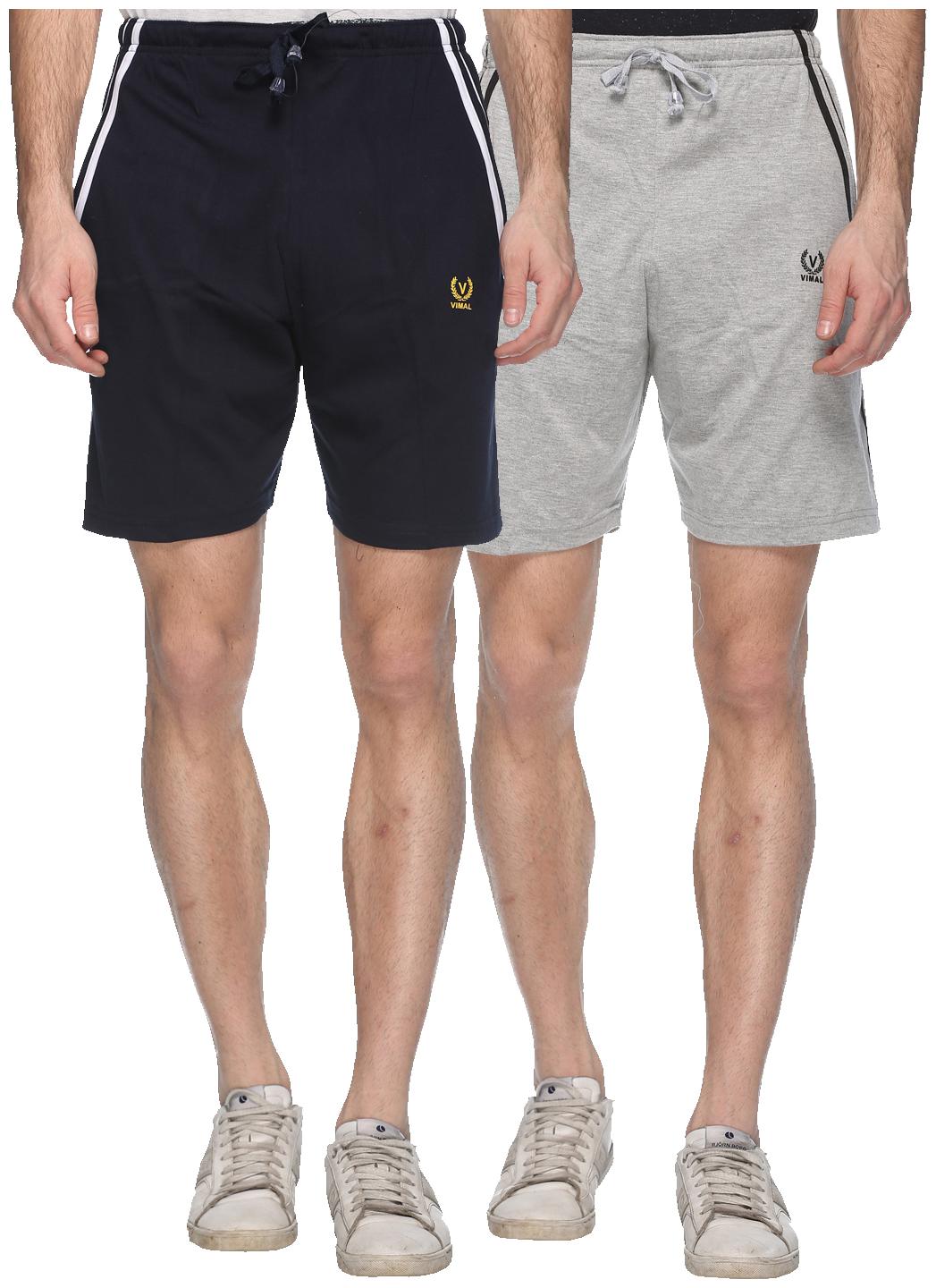 

VIMAL JONNEY Men Black Regular Fit Regular Shorts