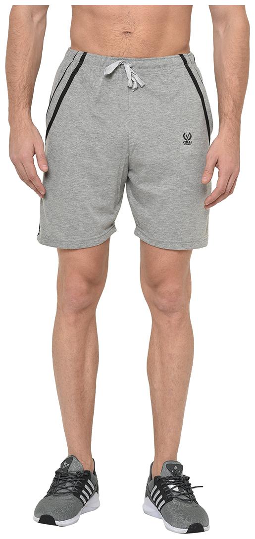 

VIMAL JONNEY Men Grey Regular Fit Regular Shorts