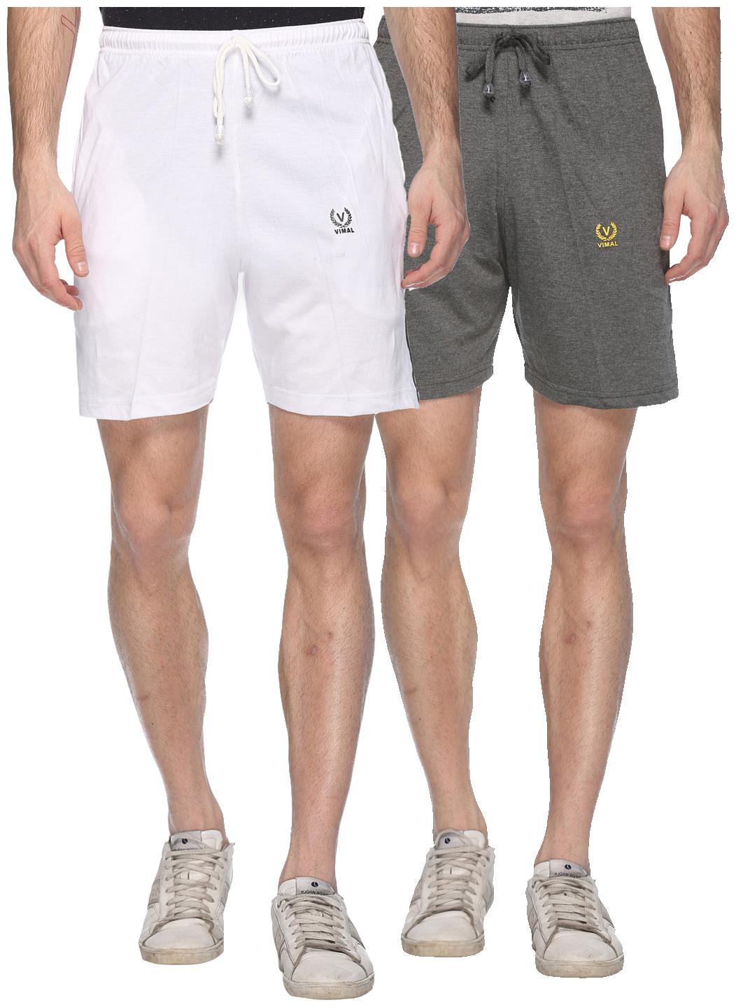 

VIMAL JONNEY Men Black Regular Fit Regular Shorts