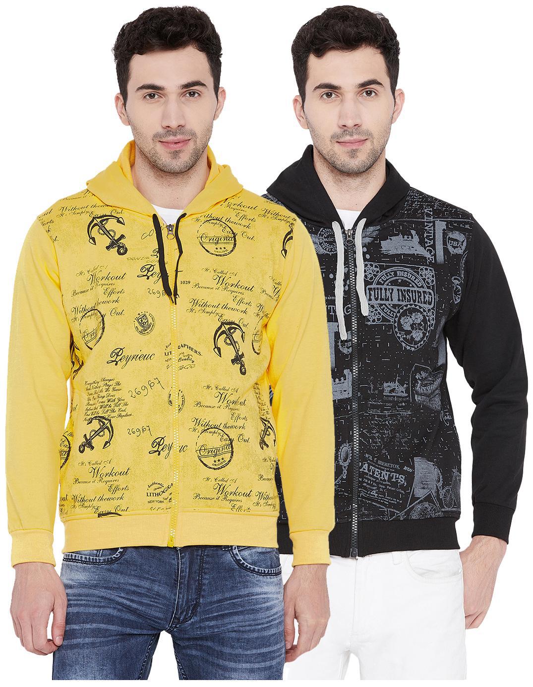 

Vimal Jonney Multicolor Cotton Sweatshirts For Men(Pack Of 2)