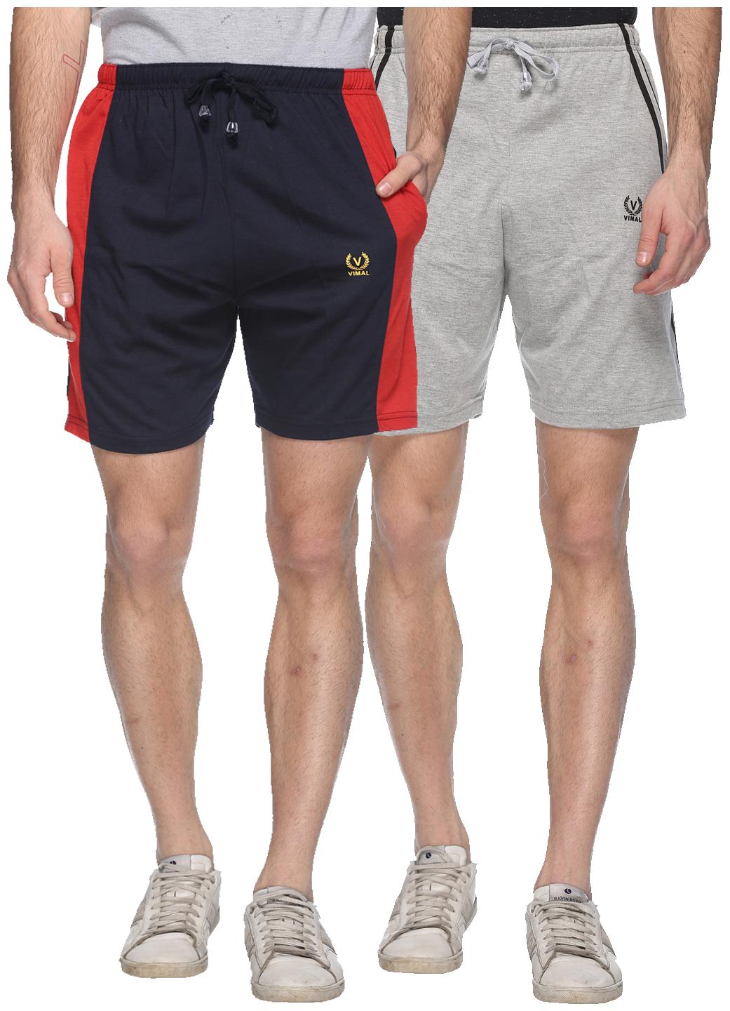 

VIMAL JONNEY Men Black Regular Fit Regular Shorts