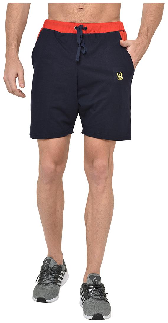 

VIMAL JONNEY Men Navy Blue Regular Fit Regular Shorts